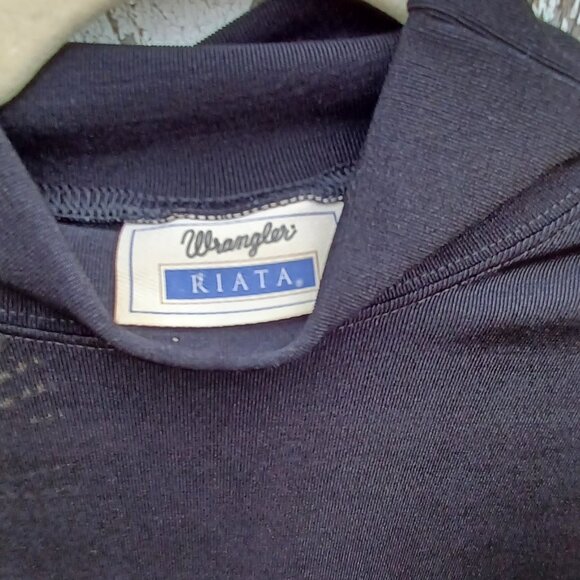 Wrangler Riata Black Sheer Turtleneck - Picture 5 of 6
